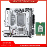 JGINYUE H610i Motherboards combo set With WIFI module Support 12th 13th DDR4 Memory New Desktop itx H610i GAMING