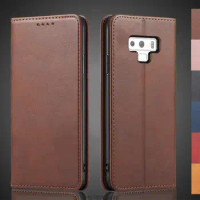 Magnetic attraction Leather Case for Samsung Galaxy Note9 Note 9 N960F Holster Flip Cover Case Wallet Phone Bags Fundas Coque
