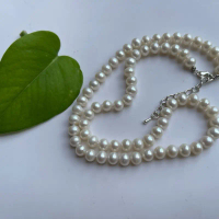 Chuỗi vòng cổ ngọc trai nước ngọt 6-7mm, dài 43cm