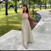 TMBM - Alexa Set Atasan Pantai Setelan Rok Bali Top Ikat Tie Luaran Outer Summer Dress Beach summer 