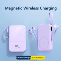Magnetic Wireless Charger Power Bank 20000mAh For iPhone 15 14 13 12 Samsung S23 Huawei Xiaomi Mini 22.5W Fast Charger Powerbank