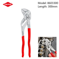 KNIPEX 8603300 Pliers Wrench 2-In-1 Pliers and Wrench 300mm Lightweight and Convenient Adjustable
