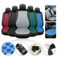 3D Massage Design Ice Silk Breathable Car Seat Cover Summer Cooling Mat Auto Seat Cushion Universal Vehicle Chair Backrest Pad