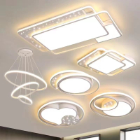 新款星空LED客廳燈現代簡約吸頂燈家用臥室餐廳陽臺燈具套餐大全