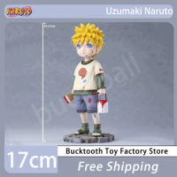 17cm Naruto Anime Figures Uzumaki Naruto Action Figurine Childhood Uzumaki Naruto Model Pvc GK Figure Statue Collection Toy Gift