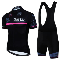 Giro D'ITALIA Cycling Jersey Set Summer Cycling Clothing MTB Bike Clothes Uniform Maillot Ropa Ciclismo Man Cycling Bicycle Suit
