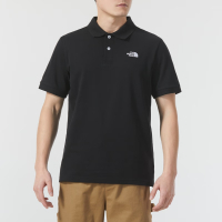 The North Face 北臉 上衣 男款 短袖上衣 運動 POLO衫 M SS LOGO POLO 黑 NF0A87UXJK3