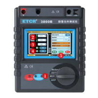 Lightning Protection Component Tester Insulation Resistance Tester 0.5 To 3000MOhm MOV GDT Tester Touch Color Screen ETCR3800B