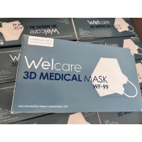 เก็บเงินปลายทาง. Welcare สีเทาWELCARE 50ชิ้น/กล่อง หน้ากากอนามัยทางการแพทย์ 3D WF-99 สีเทา