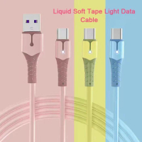 3A Type C USB Cable For Samsung S10 Xiaomi Redmi Note 5 Pro Android Phone Fast Data Charger USB Wire Cord 1//2M Silicone Cable