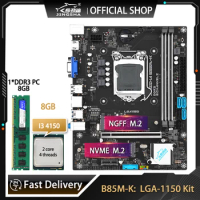 B85 Motherboard processor and memory kit core i3 4150 + 8GB RAM placa mae LGA 1150 ddr3 PC motherboard combo B85M-K