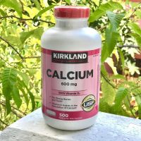 [HSD 06/2028] Viên Uống Kirkland Calcium 600mg with Vitamin D3 của Mỹ 500 viên