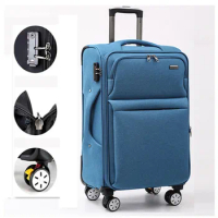 20"22"24"26"28"30"Travel Expandable Soft Suitcase On Wheels Oxford Cloth Trolley Rolling Luggage Bag Boarding Case Free Shipping