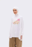 Riamiranda Ria Miranda White Guilin Top