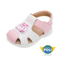 POLI 波力童鞋-正版童鞋 波力 寶寶涼鞋/輕量 絆帶 舒適 MIT 粉紅(POKT34063)