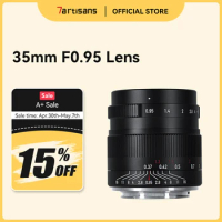 7artisans 35mm F0.95 Large Aperture Portrait Lens For Sony E ZVE10 Fuji FX Canon EF-M M50 Canon RF R50 Nikon Z Z5 Z9 Micro 4/3