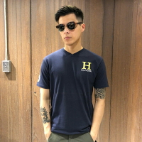 美國百分百【全新真品】Tommy Hilfiger V領 T恤 TH T-shirt 短袖 短T 大logo XS號 G555