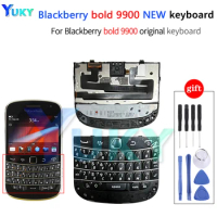 For Blackberry bold 9900 Housing Original Mobile Phone English And Arabic Keyboard Button With Flex Cable Replacement Parts NEW