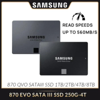 SAMSUNG 870 EVO/QVO SATA3 2.5'' SSD 250GB 500GB 1TB 2TB 4TB Internal Solid State Drive For Dell Lenovo Asus HP Laptop Desktop