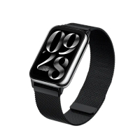 【Timo】小米手環 8 Pro 米蘭尼斯卡扣式磁吸錶帶-黑色