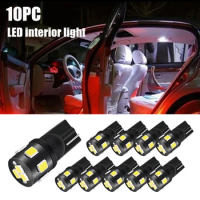 10Pcs T10 194 W5W 168 Led Car Lamps Canbus No Error 9SMD 2835chips For Car Reverse Light Interior Accessories Lamp Tail 6000K