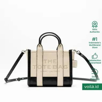 [12.12 Dealcember] Marc Jacobs The Colorblock Grained Mini Tote Bag Ivory Multi Multi