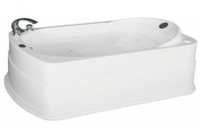 【麗室衛浴】BATHTUB WORLD 壓克力 長方形崁入式浴缸 無牆款 LS-7420WO 120*80*63CM