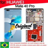 100% Original 6.76'' OLED, HDR10, 90Hz LCD for Huawei Mate 40 Pro Touch Screen NOH-NX9, NOH-AN00 Display