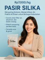 Pasir Silika Lokal per KG - Filter Air Media untuk Mengurangi Kotoran Lumpur Pasir dan Sejenisnya Ef