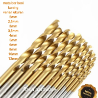 mata bor besi baja uk lengkap 2mm 2.5mm 3mm 3.5mm 4mm 5mm 6mm 8mm 10mm Grosir