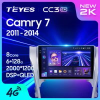 TEYES CC3L CC3 2K For Toyota Camry 7 XV 50 55 2011 - 2014 Car Radio Multimedia Video Player Navigation stereo GPS Android 10 No 2din 2 din dvd