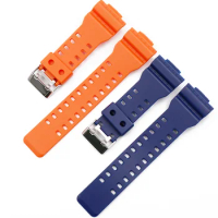 Watch Accessories Rubber Strap Men's Pin Buckle Resin Watch Strap Suitable for Casio G-shock GD120 GA100 GA110 GA400 watch band