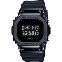【CASIO 卡西歐】G-SHOCK 超人氣軍事風格手錶-黑 畢業禮物(GM-5600B-1)