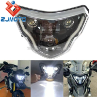 Front Black Motorcycle LED Headlight Assembly With Complete Devil eyes Assembly For BMW G310R 2016- 2018 BMW G310GS 2018-2021