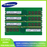 SAMSUNG DDR4 Desktop Memory 8GB 3200MHz 16GB 2666Mhz 2400MHz 4GB 2133MHz PC4 DIMM RAM 288pin 4G 8G 16G RAM DDR4 Wholesale