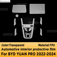 Corcoransu สำหรับ BYD YUAN Pro 2022-2024 ฟิล์มป้องกันหน้าจอระบบนำทางภายในรถยนต์ TPU ป้องกันรอยขีดข่ว