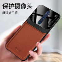 Luxury Original Leather Shockproof Case For OPPO Reno2 Z Reno2Z Camera Protect Phone Cover For Reno 2 Silicone Frame Coque