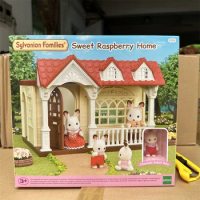 Genuine Sylvanian Families forest blind bag doll clothes Villa capsule toy furniture raspberry Cottage