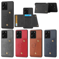 Flip Leather Case For XiaoMi 13 12T 11T 10T Lite 9T Mi Poco C40 X4 M4 X3 GT F4 F3 M3 Pro M5 Card Slot Holder Wallet Phone Cover