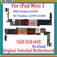 A1432 Wifi Version and A1454 /A1455 3G Version For IPad Mini 1 Motherboard 100% Original Clean ICloud Logic Board With IOS Syste