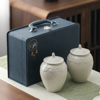 高檔茶葉包裝禮盒空盒陶瓷茶葉罐通用正山小種綠茶紅茶龍井半斤裝