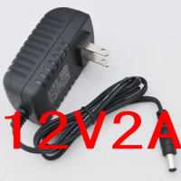 1PCS High quality 12V 2A AC 100V-240V Converter Switching power adapter DC 2000mA Supply US Plug DC 5.5mm x 2.1mm-2.5mm