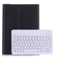 For Samsung Galaxy Tab S7 S8 Keyboard Case 2022 X700 X706 T870 T875 Russian Spanish Keyboard Flip PU Leather Case