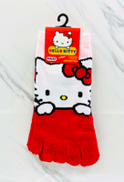 【震撼精品百貨】Hello Kitty 凱蒂貓~日本sanrio三麗鷗 KITTY五指襪子(23~25CM)粉紅*38883