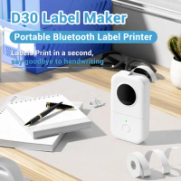 Phomemo D30 Label Printer Wireless Label Maker Mini Portable 15mm Thermal Label Printer Portable Inkless Printing D110 Printer