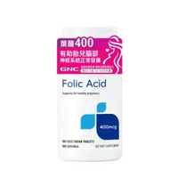GNC葉酸400mcg Folic Acid 100粒