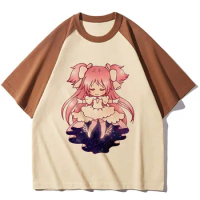 Madoka Magica tshirt women modern style summer manga tshirt female harajuku clothing