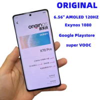 DHL Vivo X70 Pro 5G Celulares 6.56'' 2376x1080 AMOLED 120Hz Screen 4450mAh 44W Super Charge NFC 50MP Google Play OTA Smart Phone