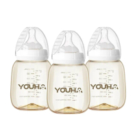 【優合】Youha PPSU寬口奶瓶-210ml(3入促銷組)