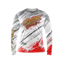 jJersey Mancing Custom Ultralight white bisa custom nana dan logo